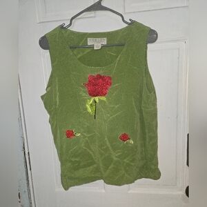 Norton McNauchton  Lg 100% Silk Sleeveless Top